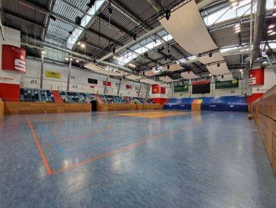 Ballsporthalle in der MBS Arena 